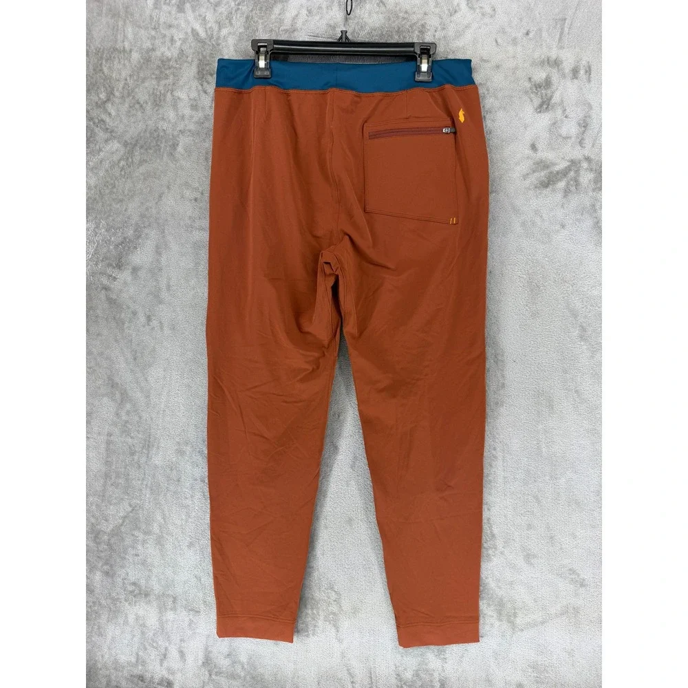 Cotopaxi Mens Subo Pants Rust Orange Blue Hiking Outdoor Tapered Size Large